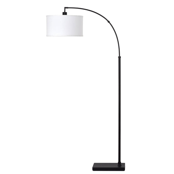 AAA Better Homes Gardens 71"H Black Metal Arc Floor Lamp, Classic, Adult Home Office